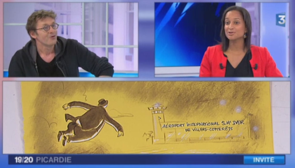 L'Hommage aux aviateurs de Pisseleux en conclusion illustre du Journal de France 3 Picardie.